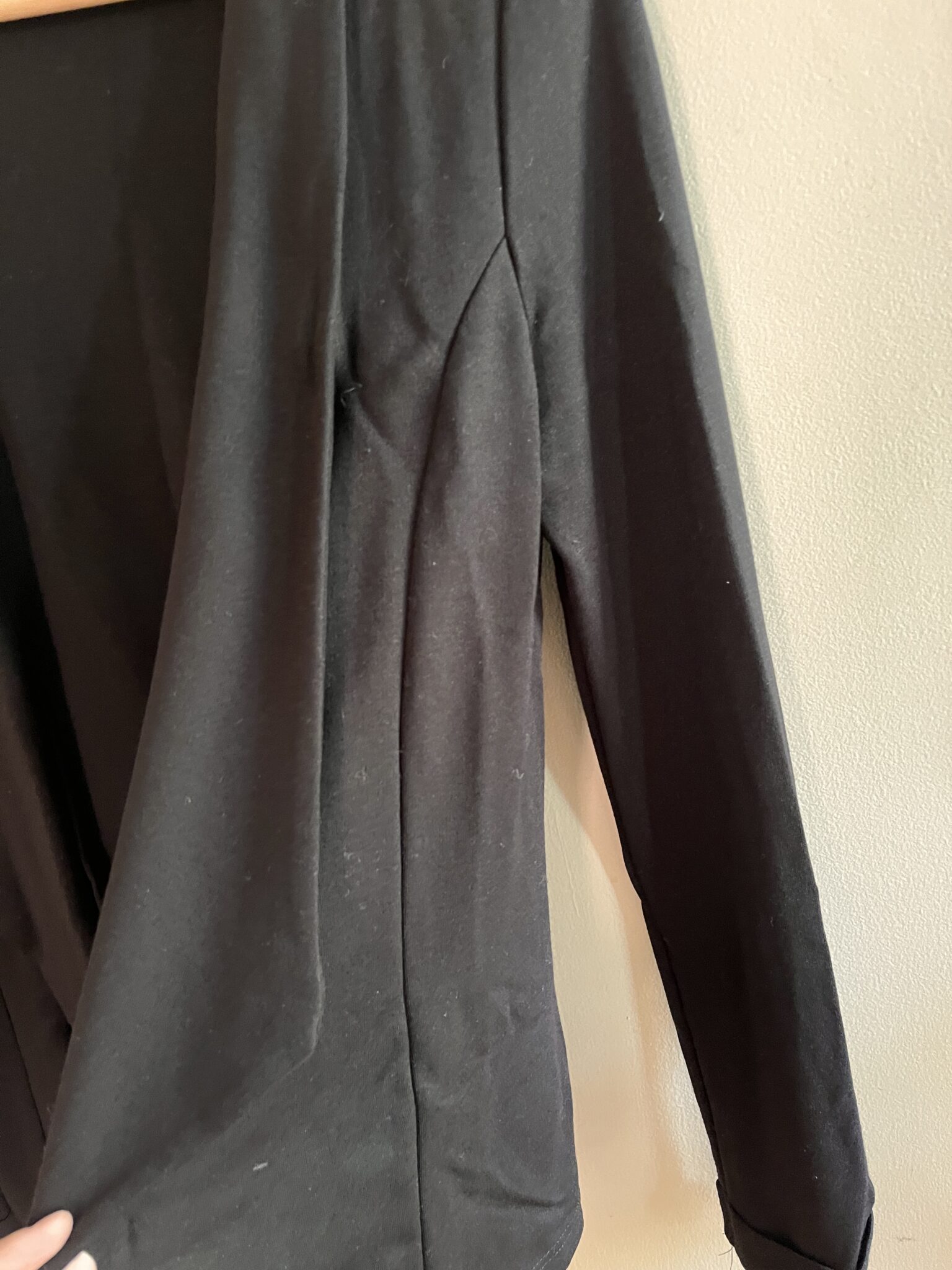 Image for Gilet noir habillé effet veste avec revers ICHI taille M