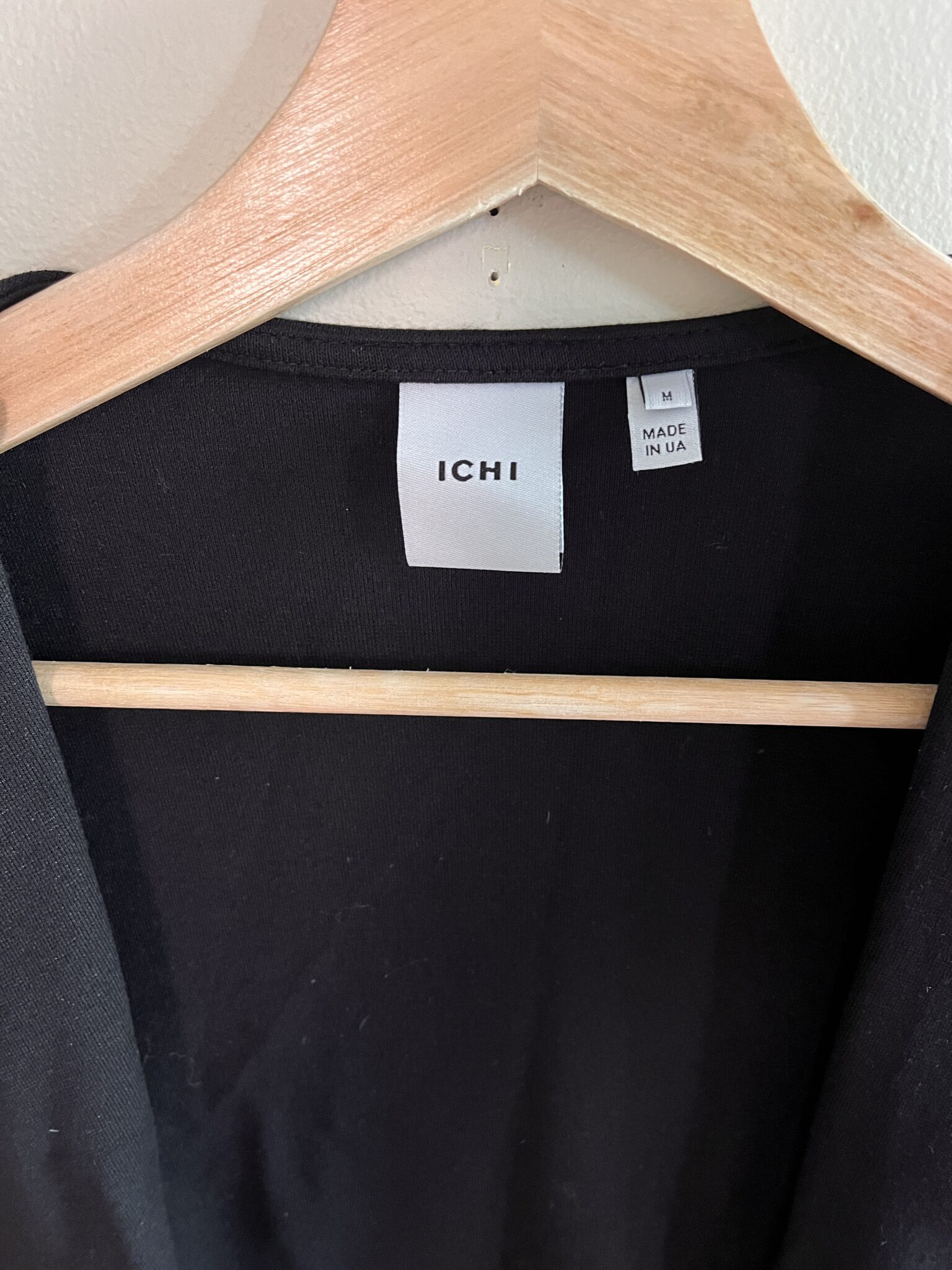 Image for Gilet noir habillé effet veste avec revers ICHI taille M
