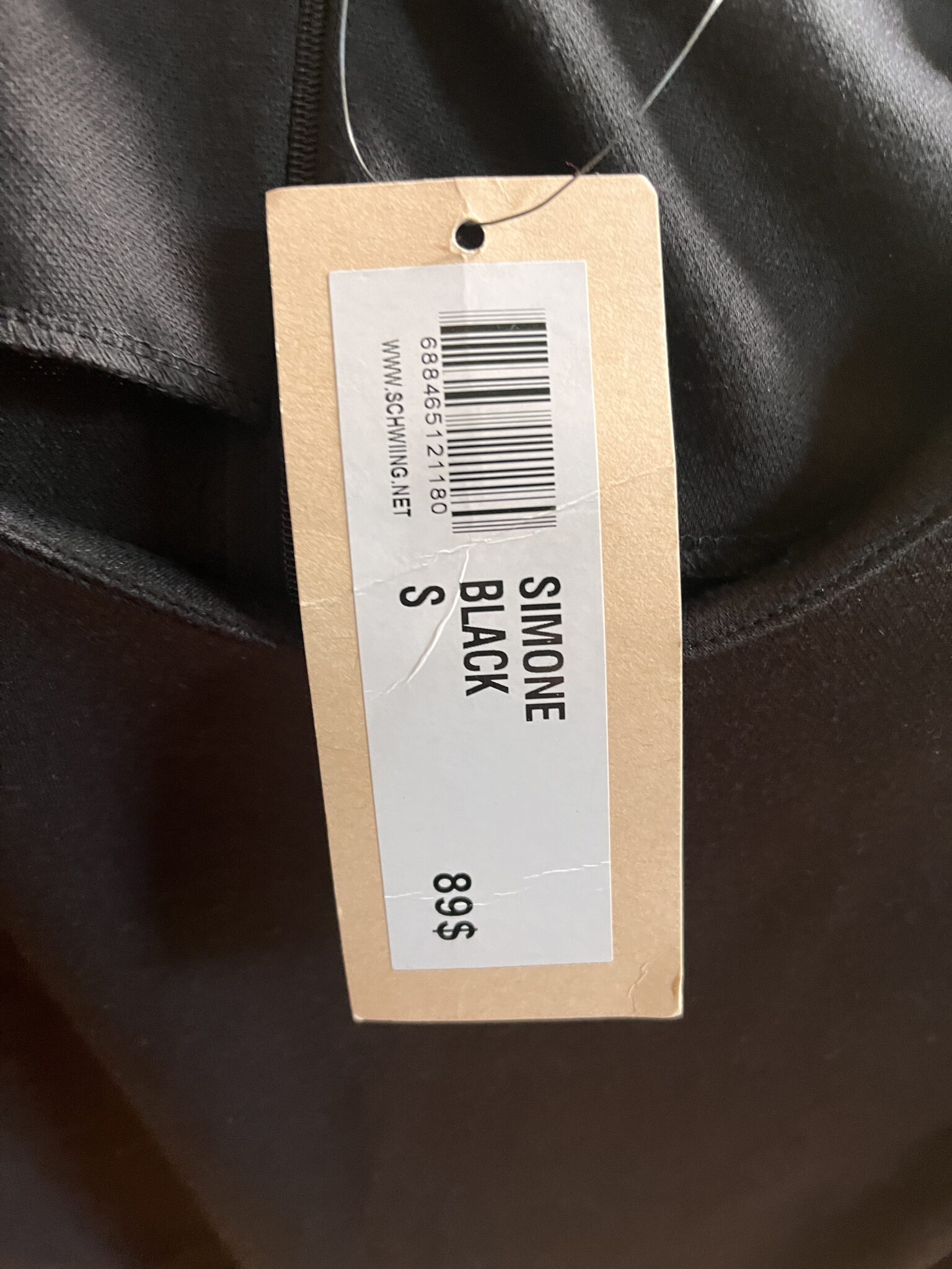 Image for Robe noire trapèze chic Schwiing taille S