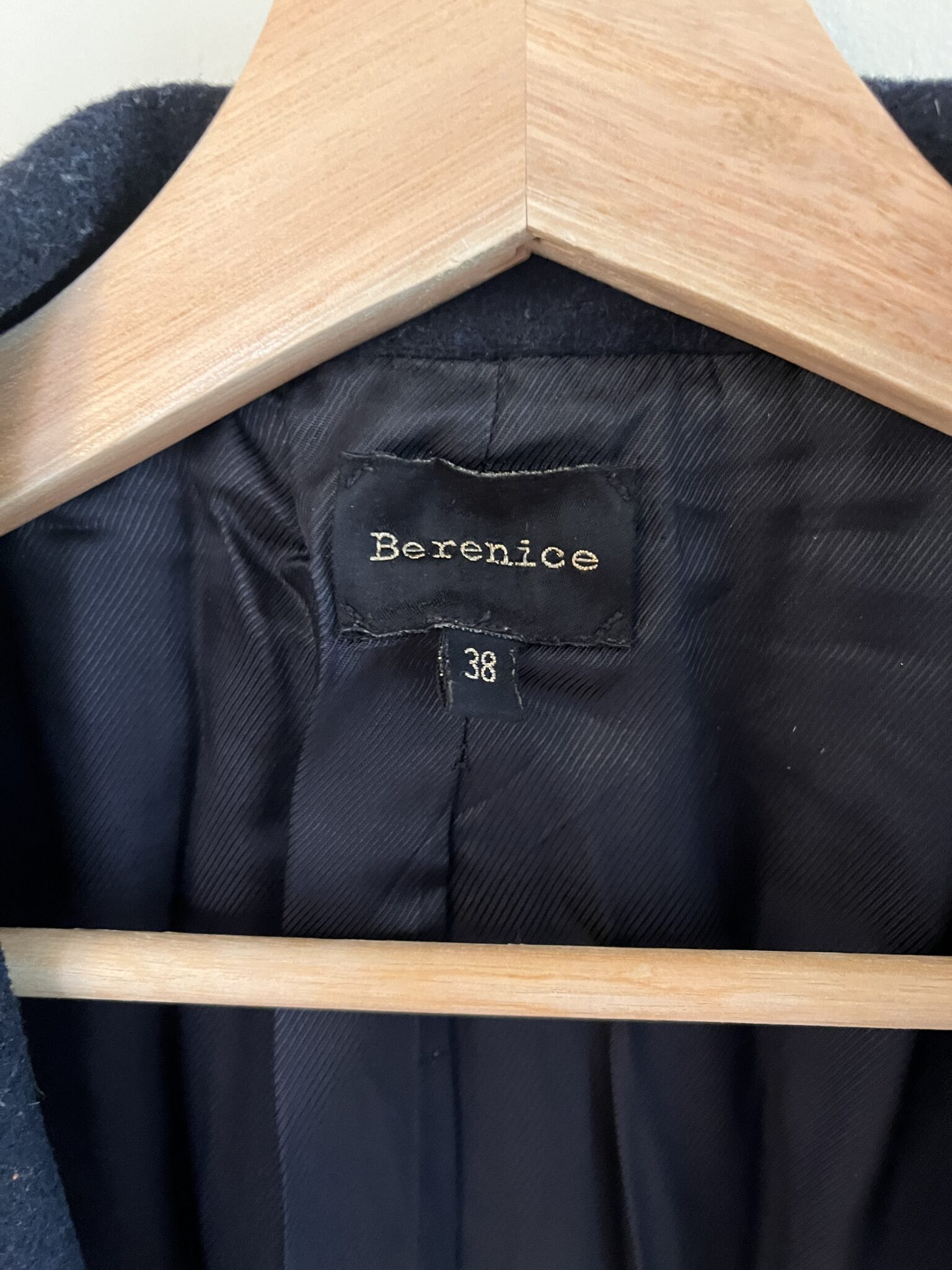 Image for Caban manteau d'automne bleu marine Bérénice taille 38