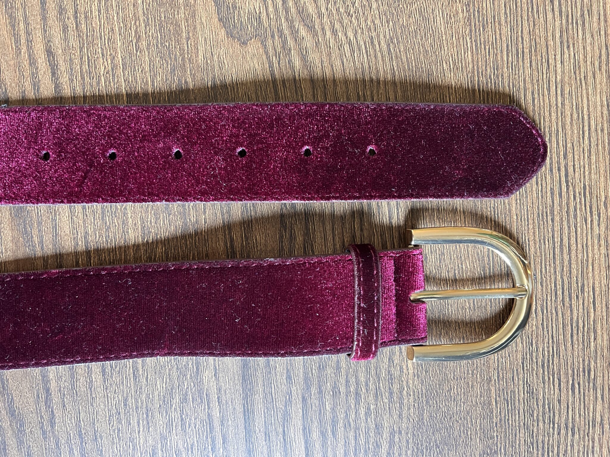 Image for Ceinture suède fushia et boucle dorée