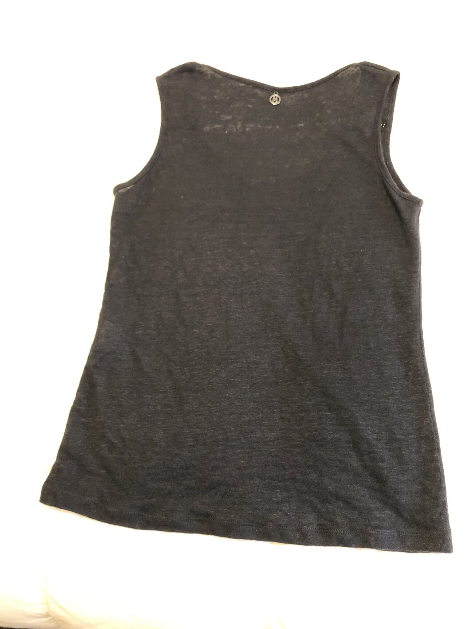 Image for Camisole noire 💯 lin ☀️ Small (4-6ans)
