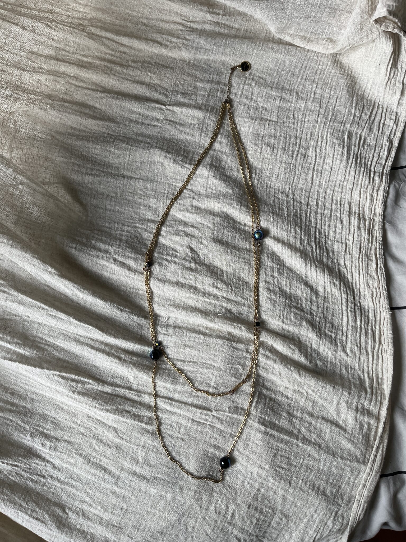 Image for Long gold necklace