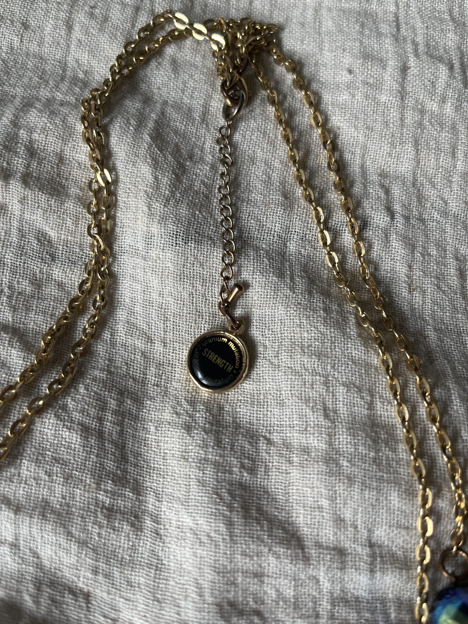 Image for Long gold necklace