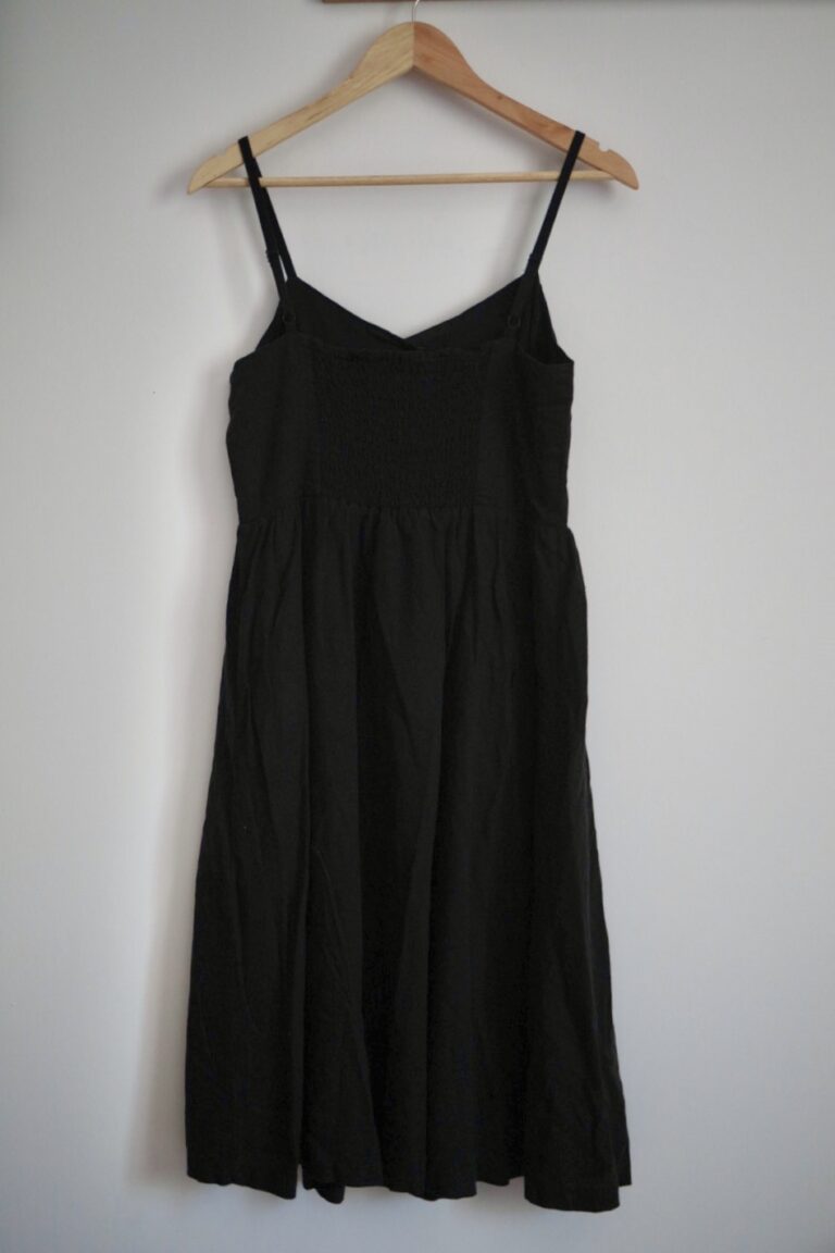 Image for REITMANS linen blend button-down dress with straps (M)