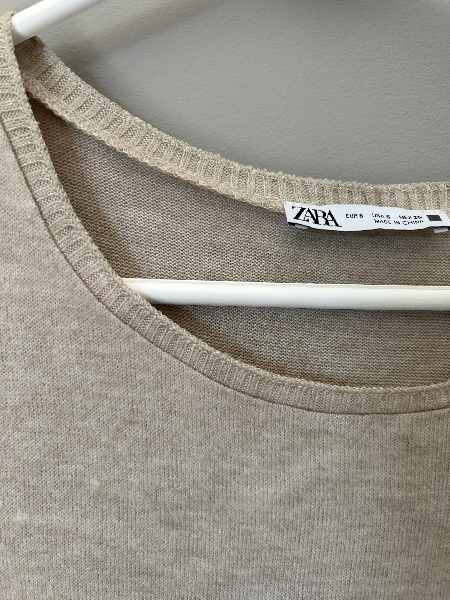 Image for Camisole en tricot beige