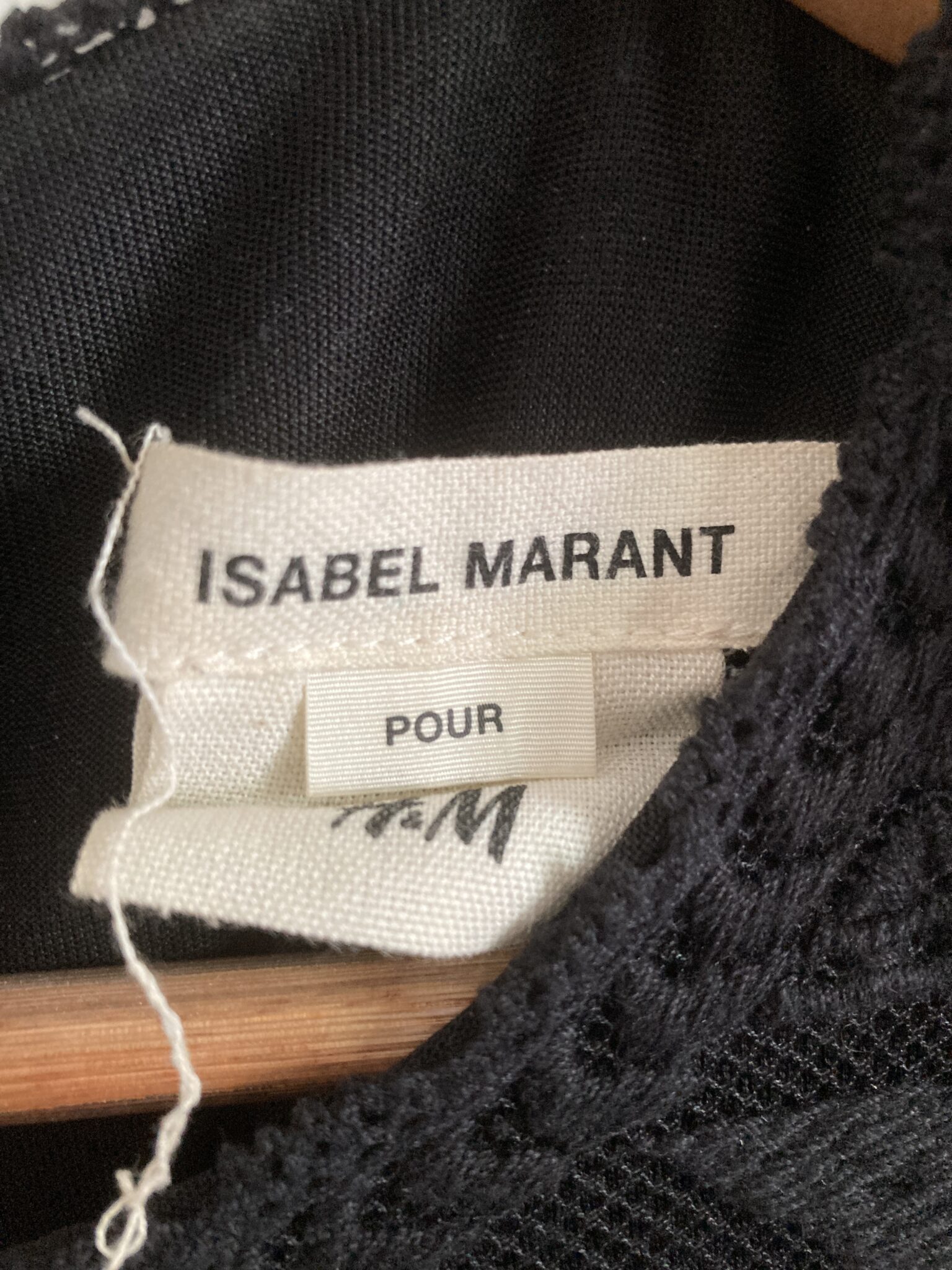 Image for RARE  Isabel Marant x H and M - robe en dentelle noire, taille 8