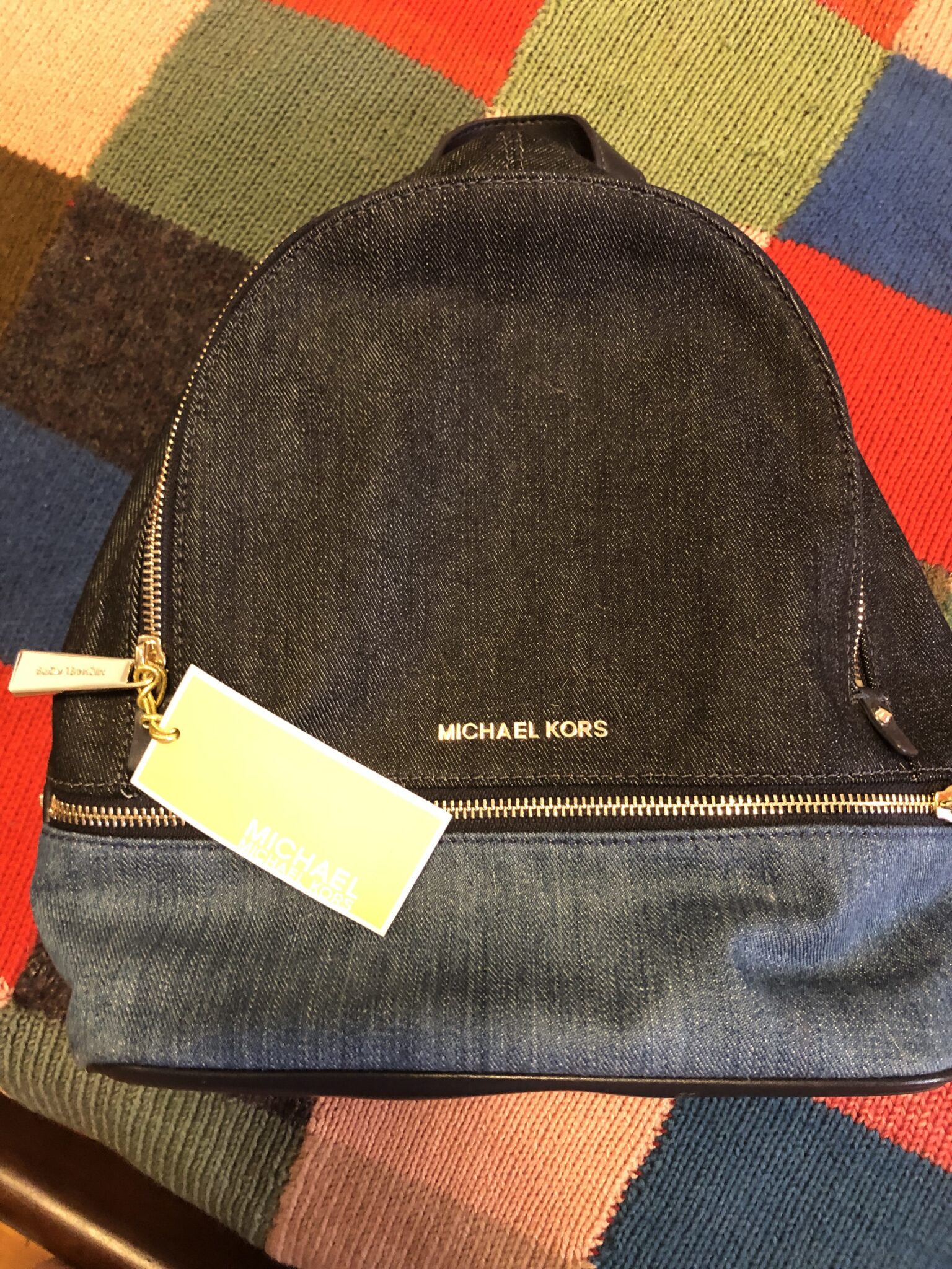 Featured image for NEUF Michael Kors sacoche bleu jeans