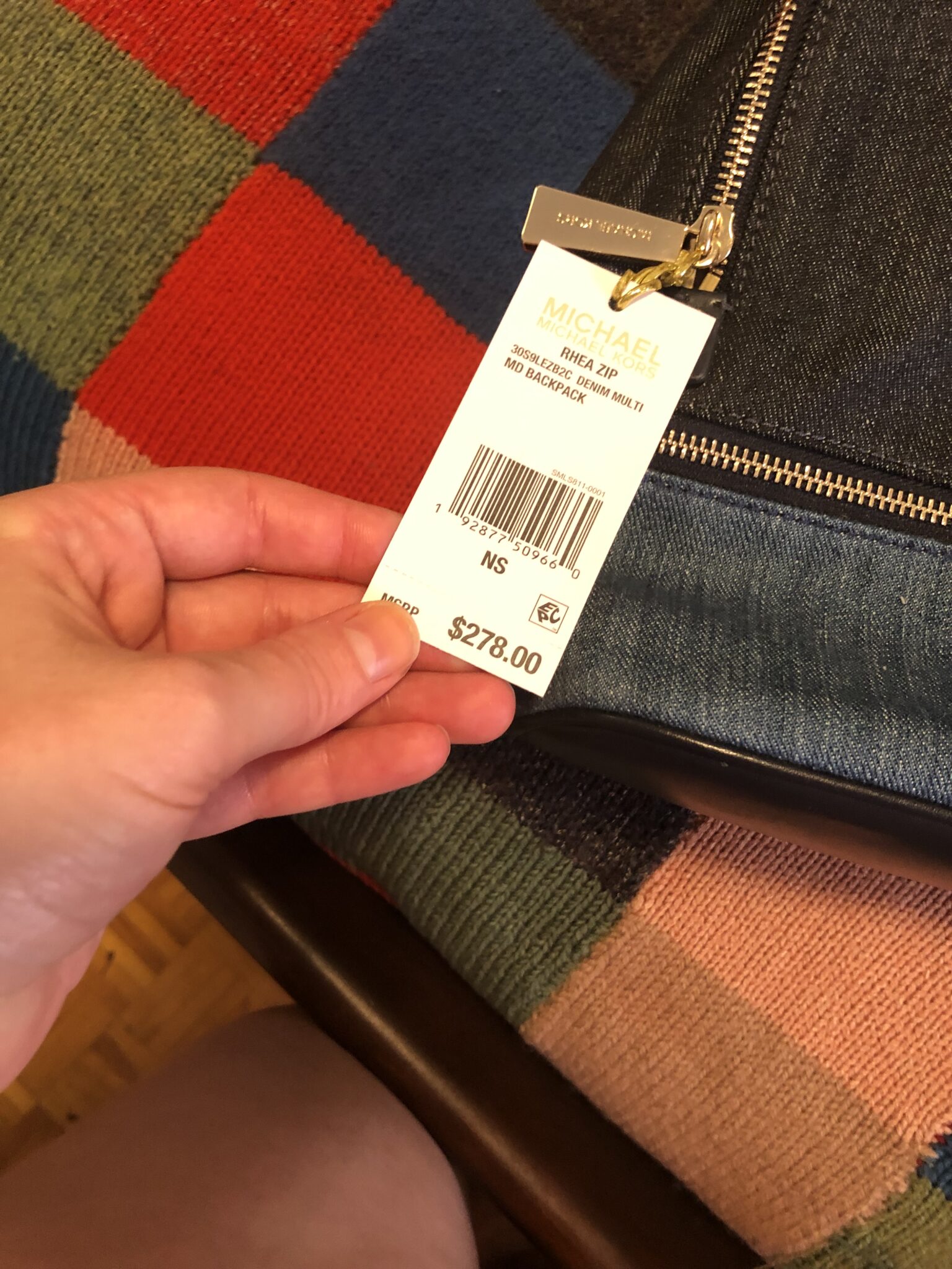 Image for NEUF Michael Kors sacoche bleu jeans