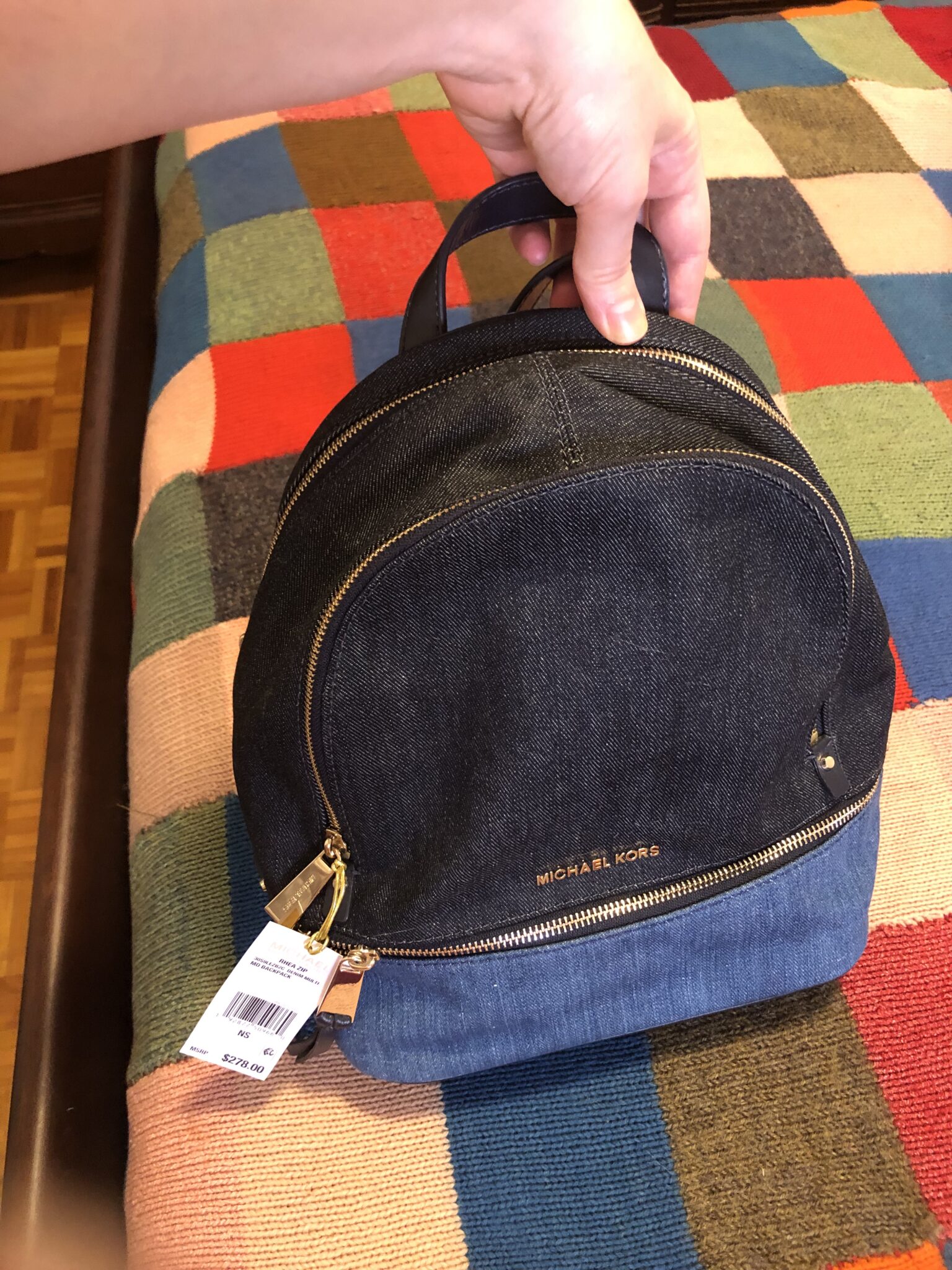 Image for NEUF Michael Kors sacoche bleu jeans