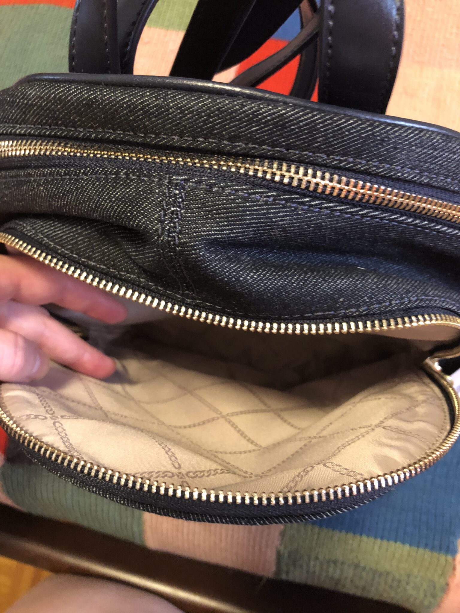Image for NEUF Michael Kors sacoche bleu jeans