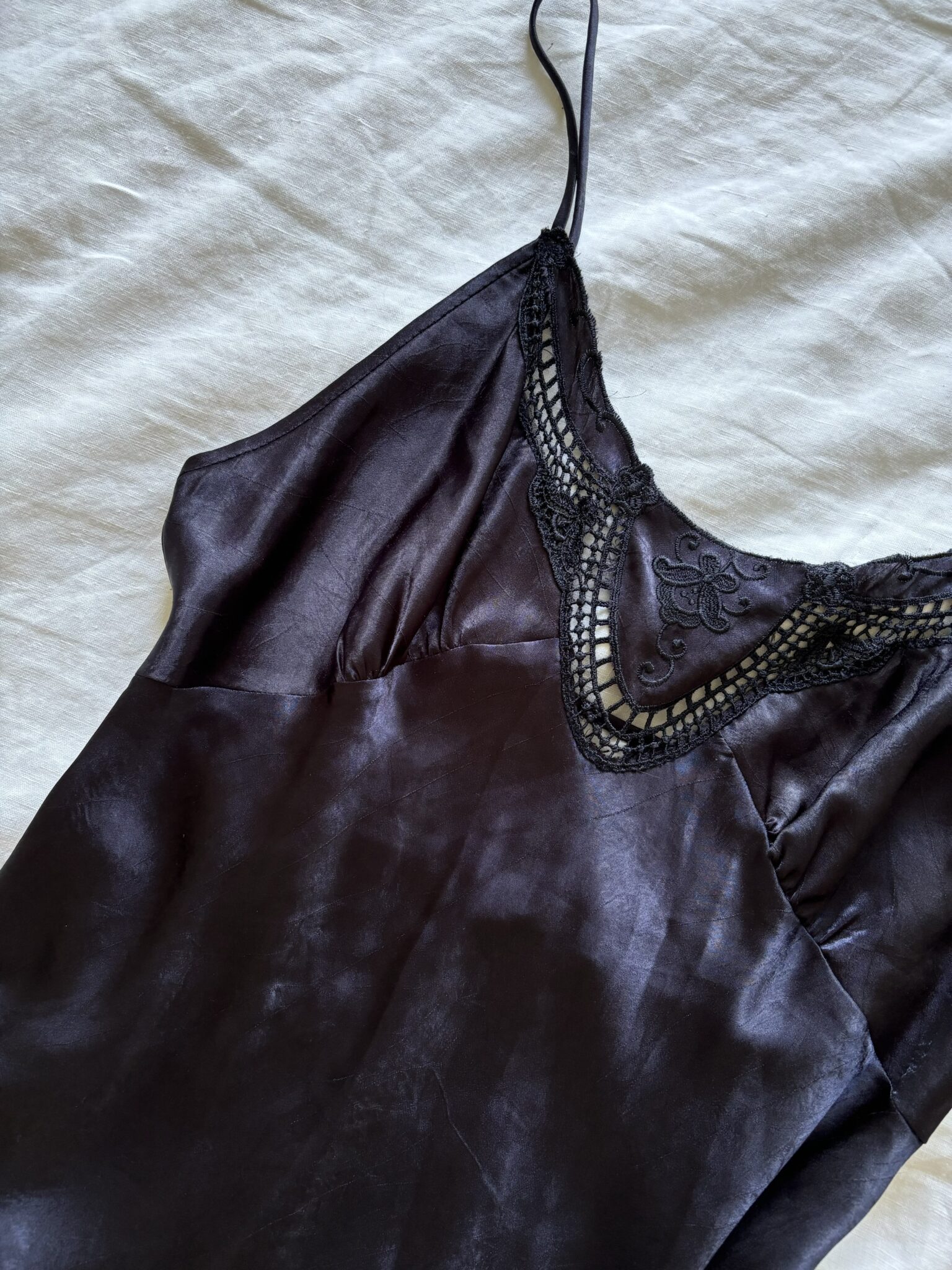 Featured image for Vintage satin maxi nightie