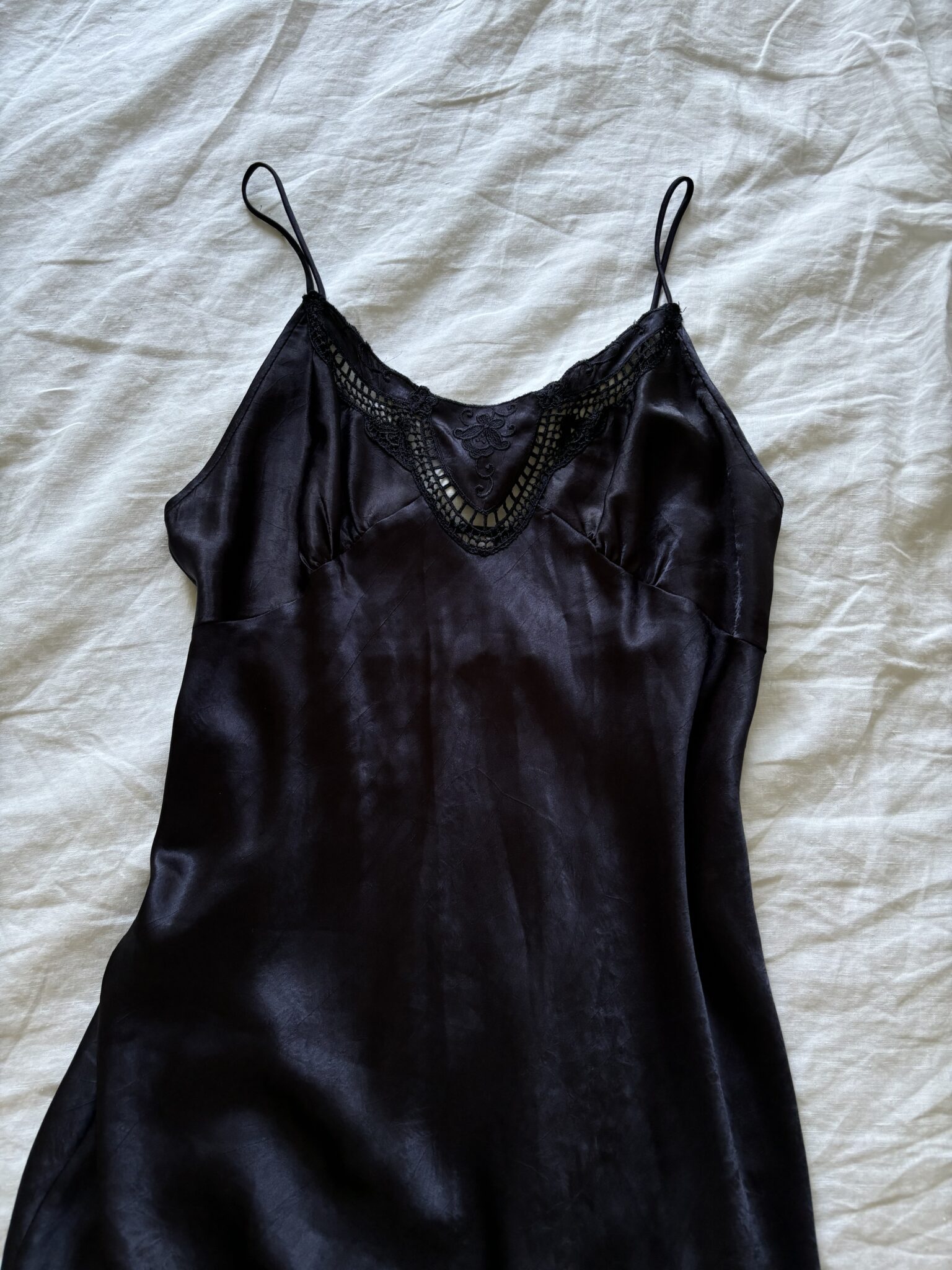 Image for Vintage satin maxi nightie
