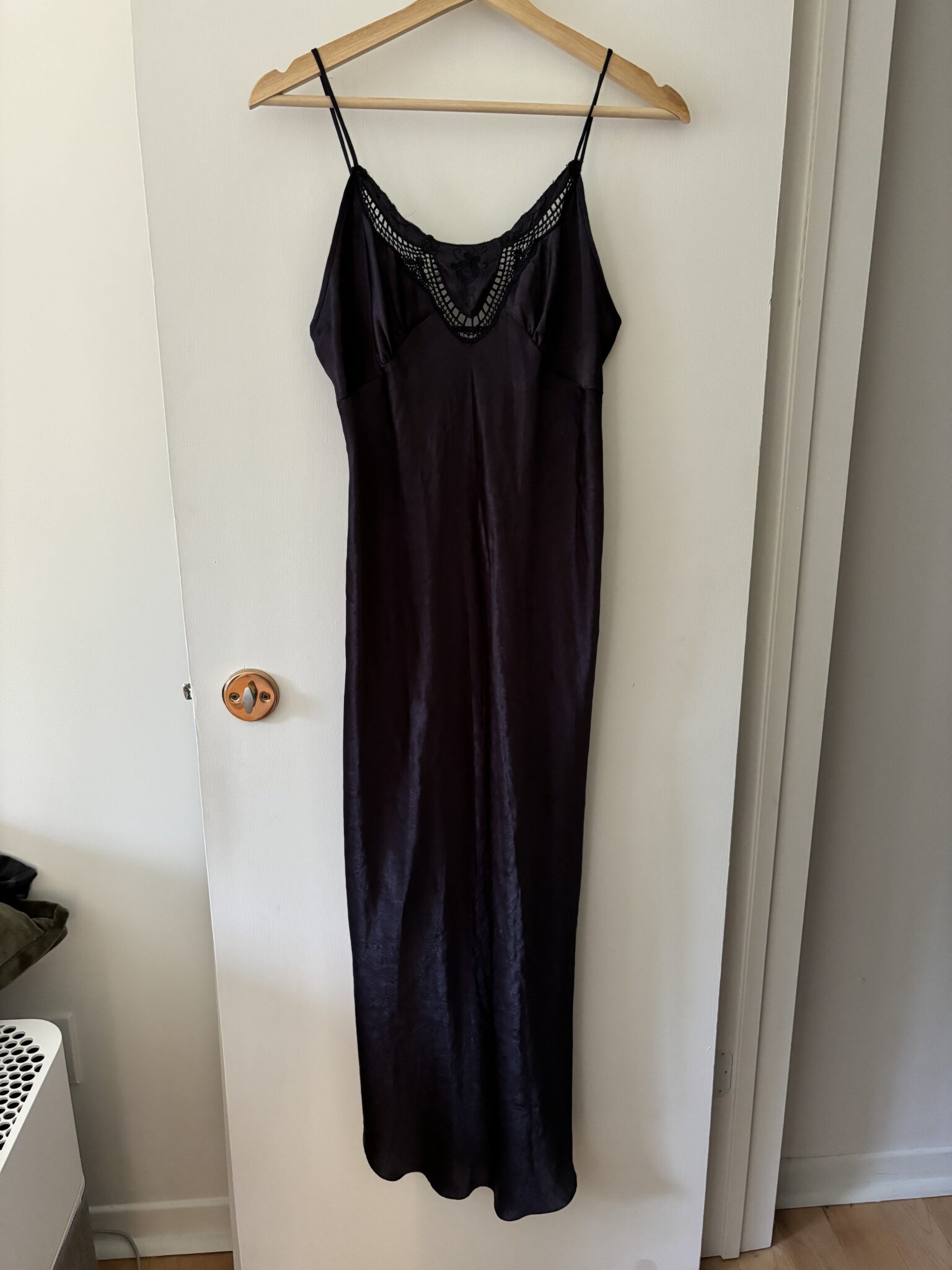Image for Vintage satin maxi nightie