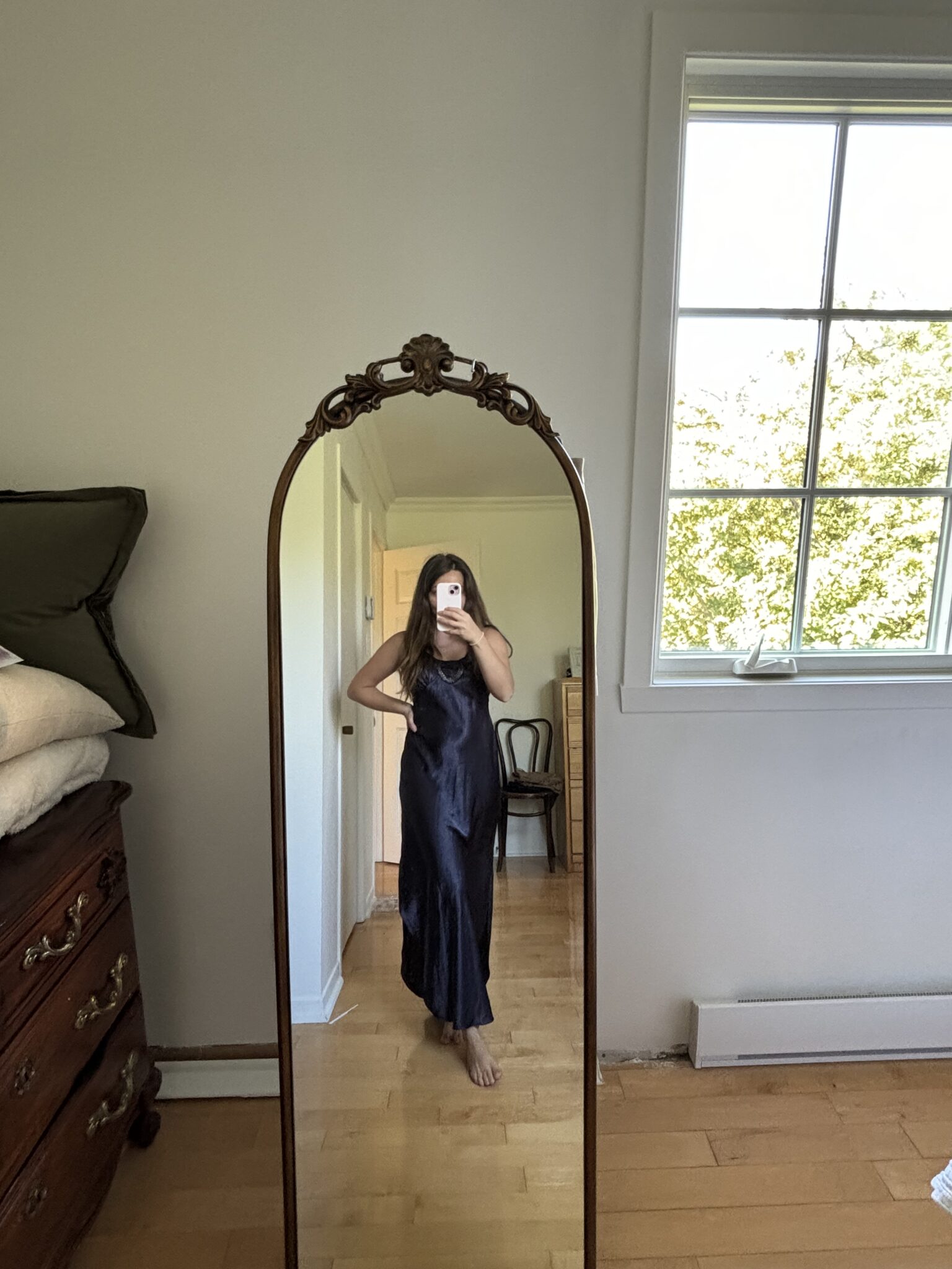 Image for Vintage satin maxi nightie