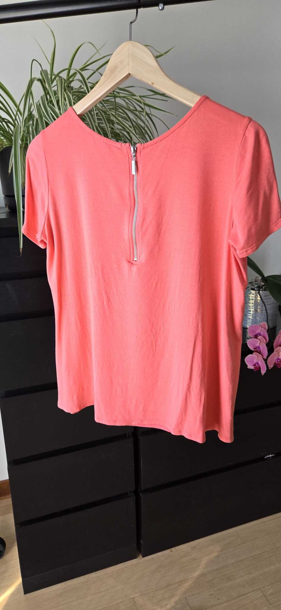 Image for T-Shirt Rose/Corail avec Zipper au dos
