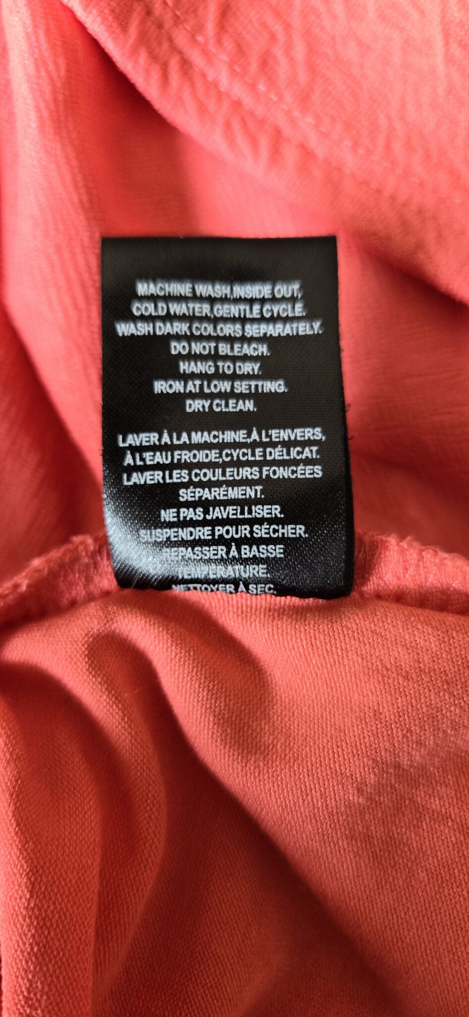 Image for T-Shirt Rose/Corail avec Zipper au dos