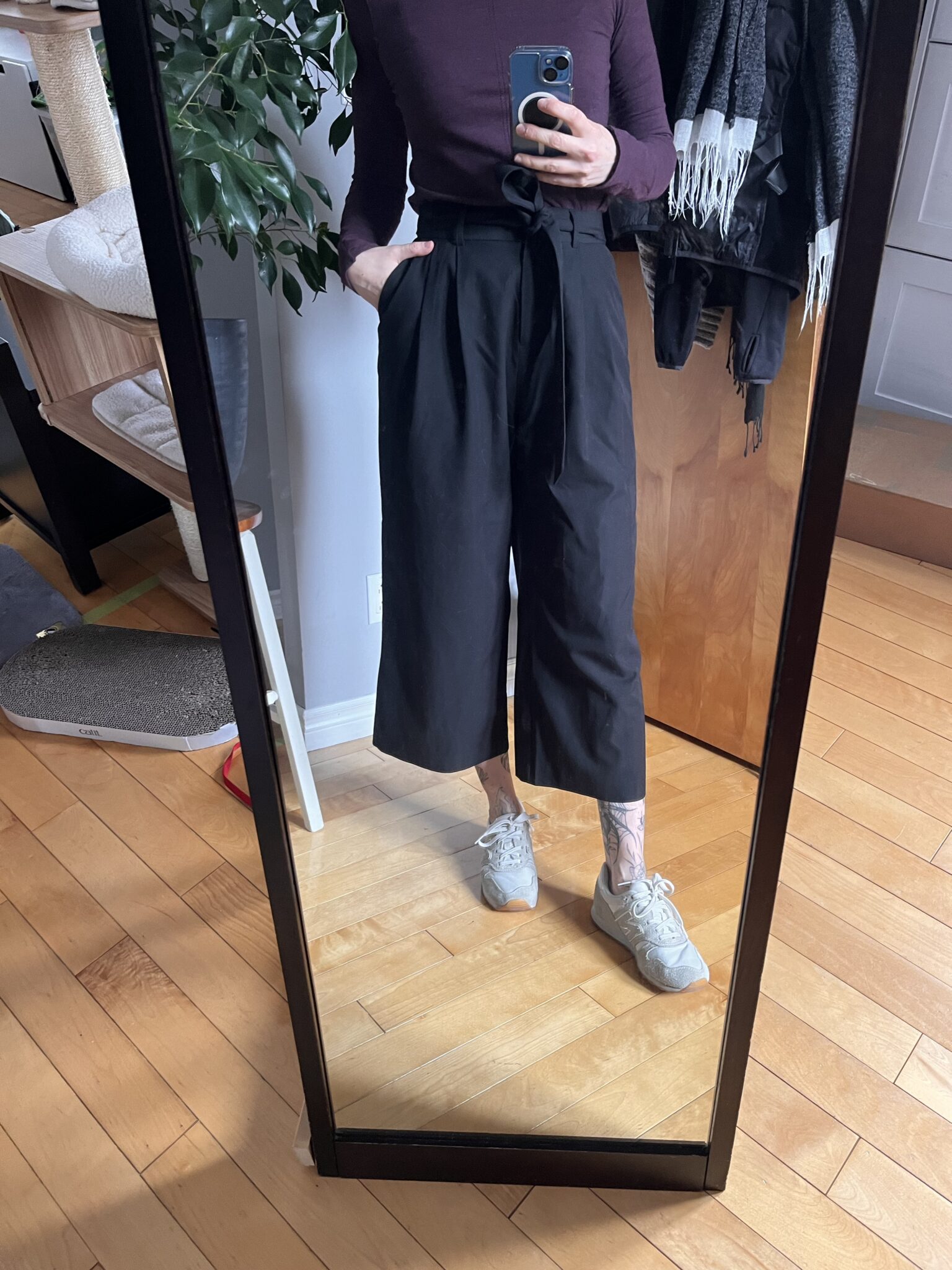 Featured image for Pantalons jambes larges crop