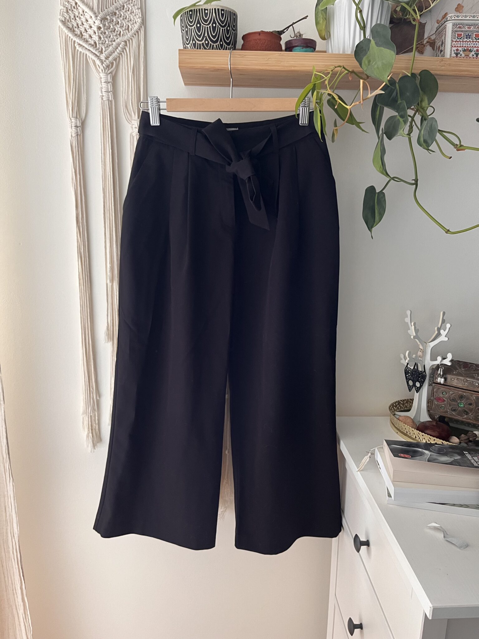 Image for Pantalons jambes larges crop