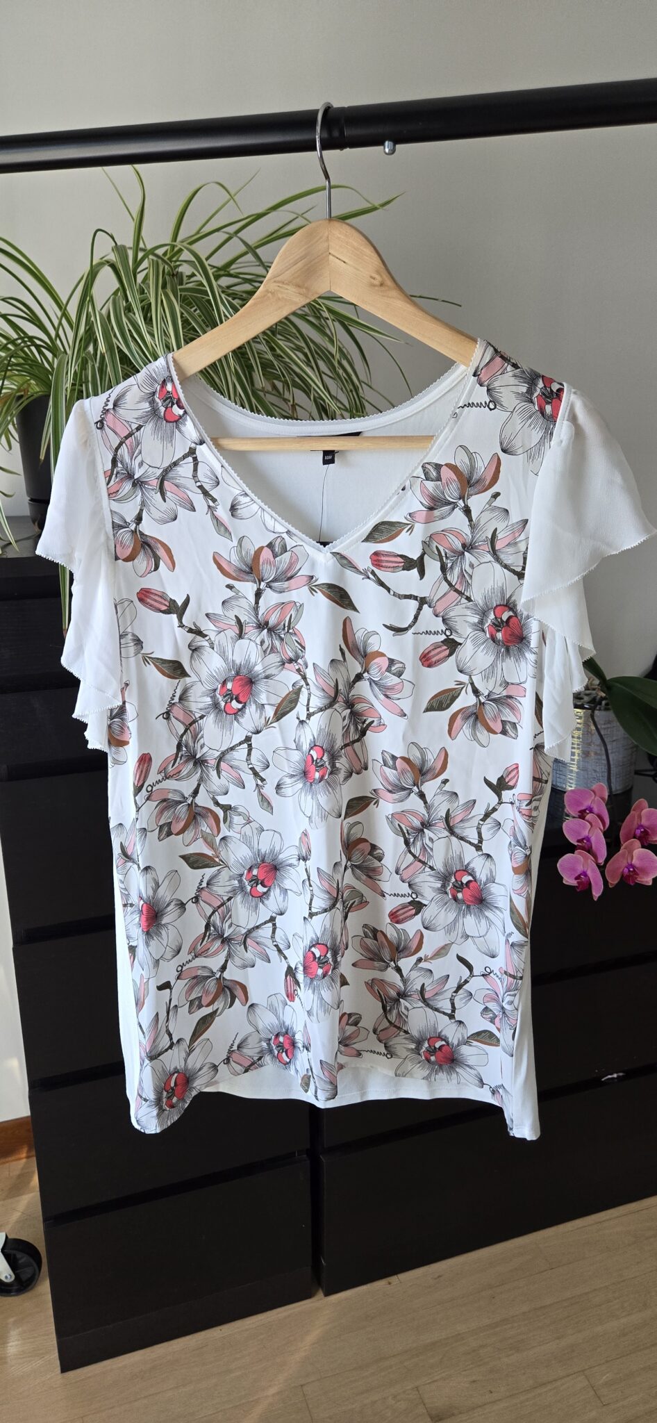 Image for Blouse Blanche - Motif de fleurs