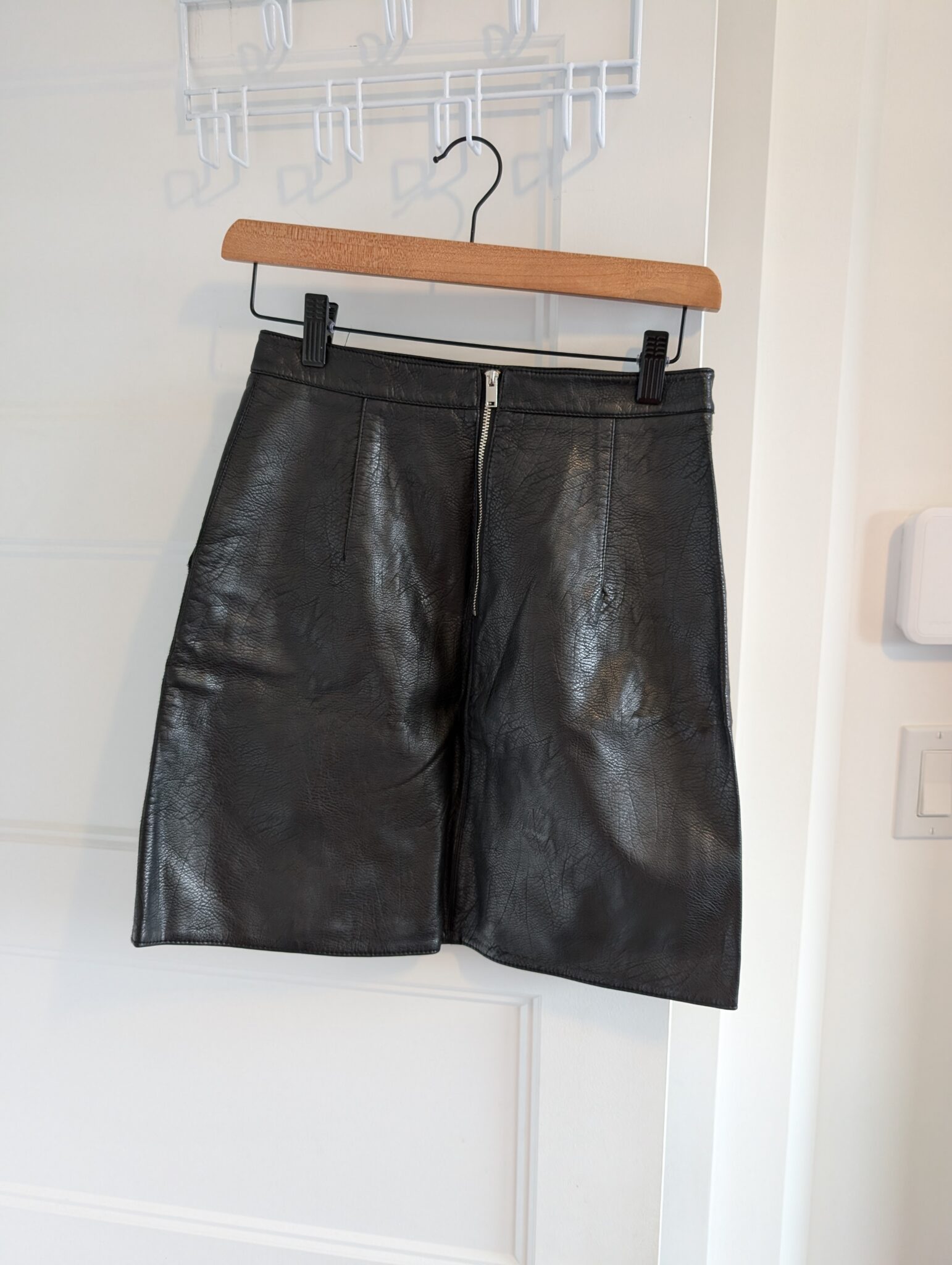Image for Zara/Jupe Faux Cuir Sz XS