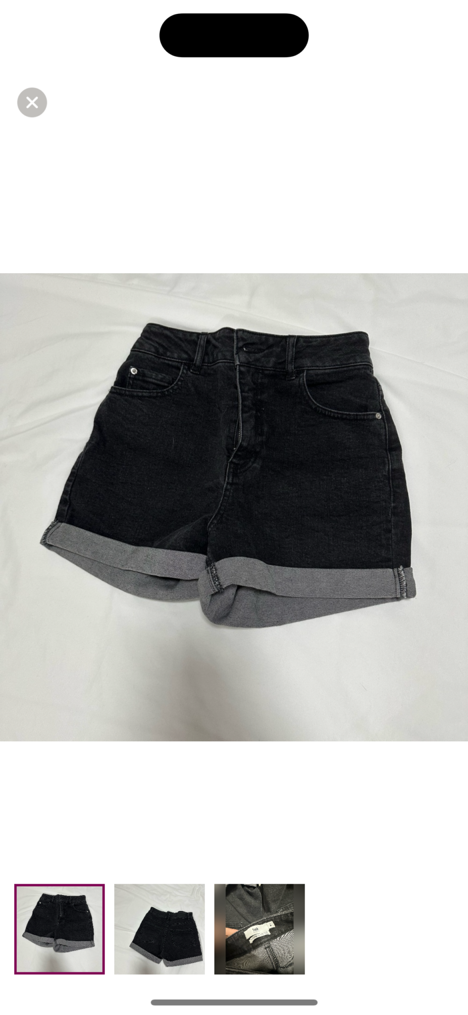 Featured image for Twik short en jeans noir