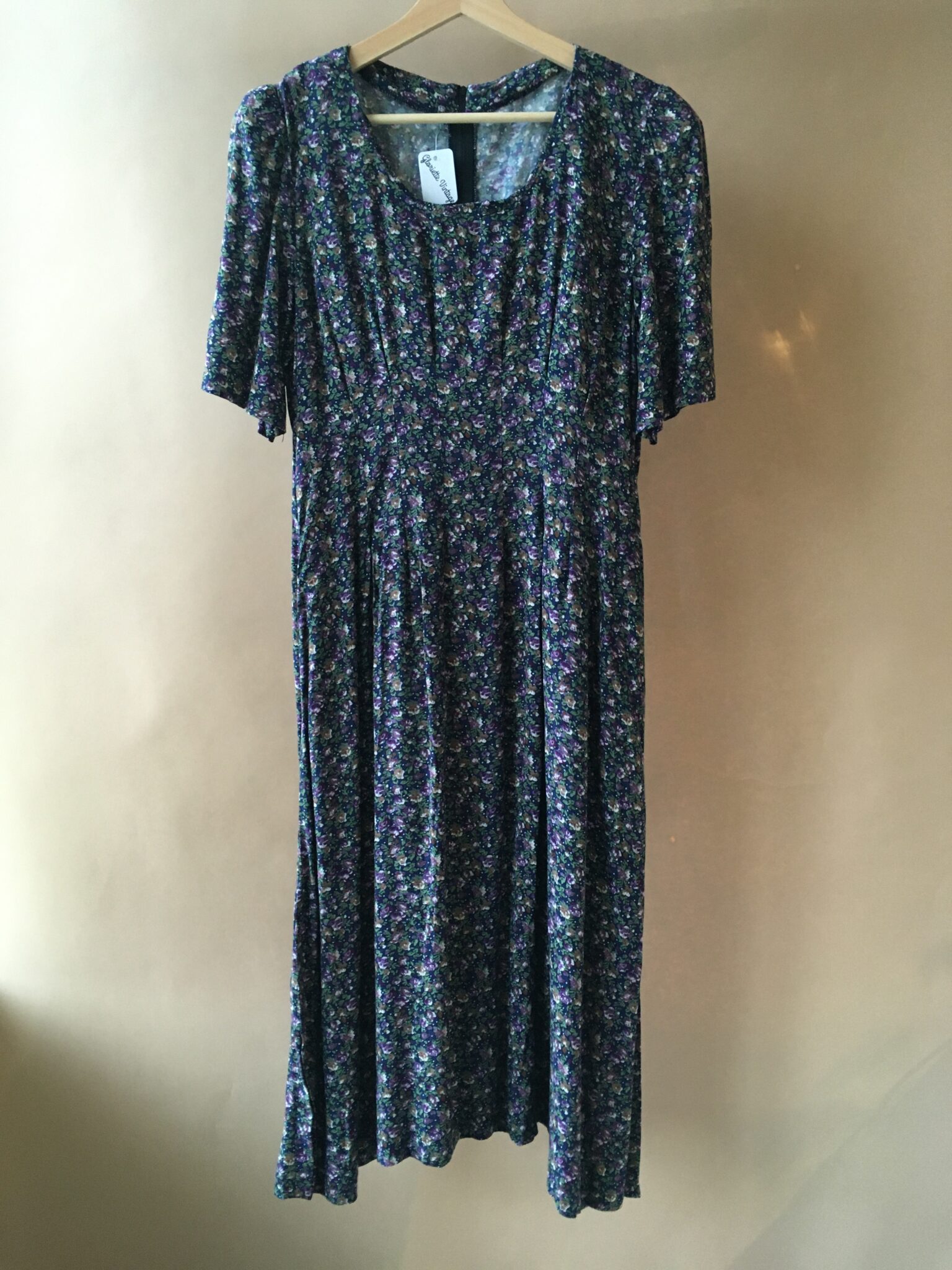 Image for Mid-length floral dress vintage prairie dress