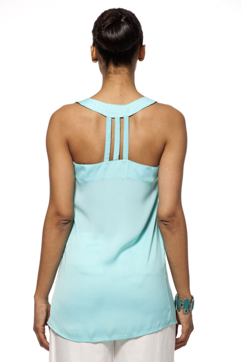 Image for Camisole turquoise , dos nageur design