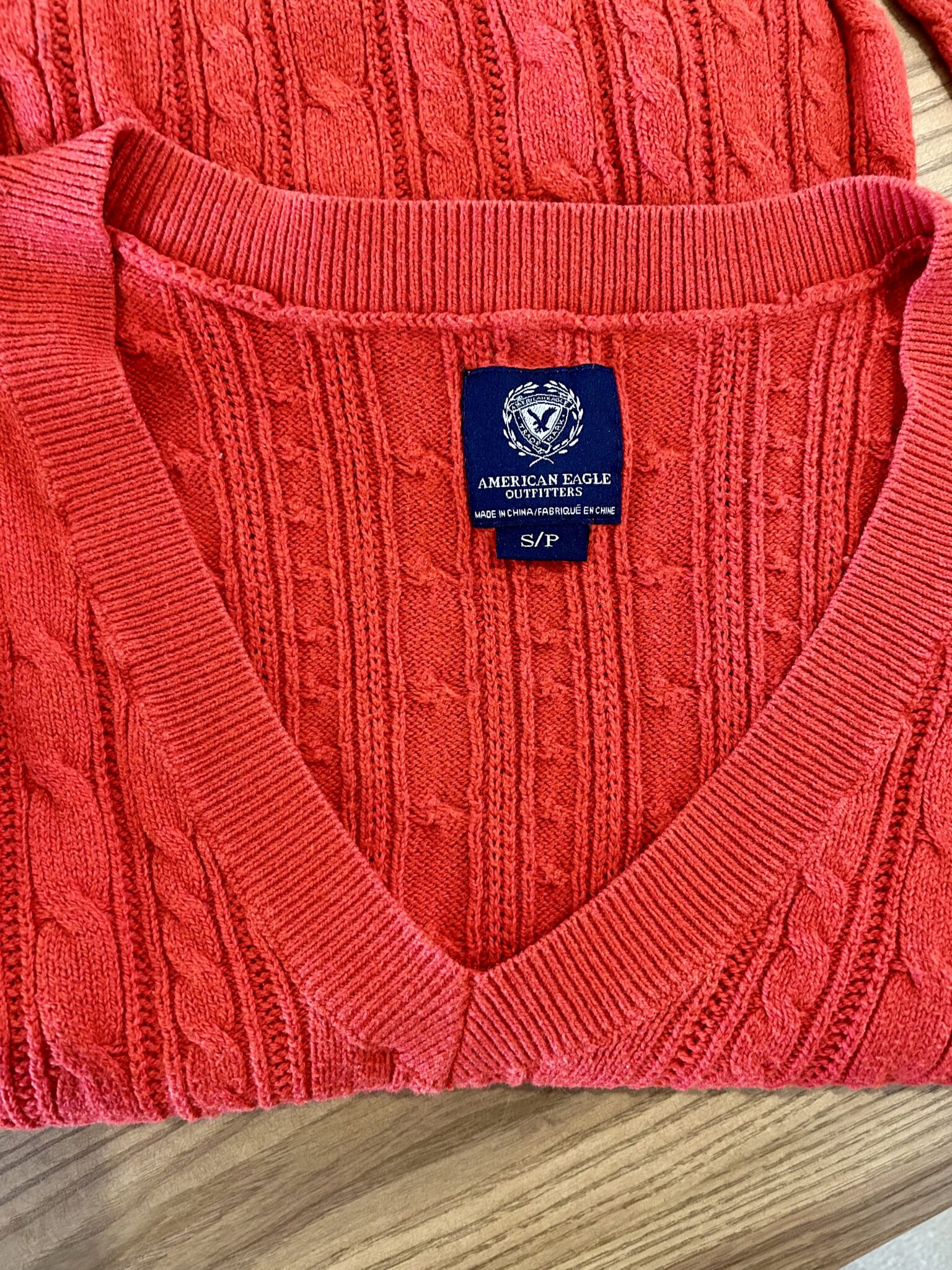 Featured image for Bright red jumper