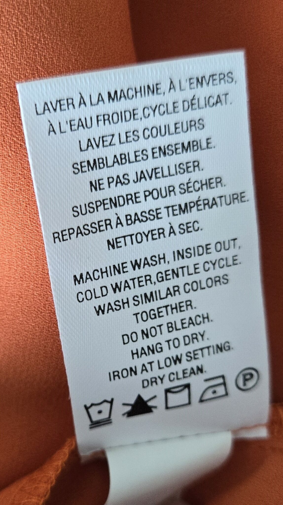Image for Camisole Orange doublée