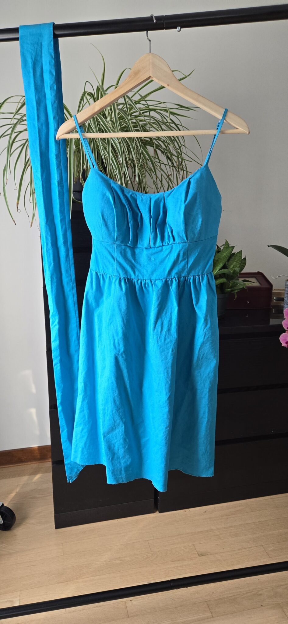 Image for Robe turquoise en Lin - Le château