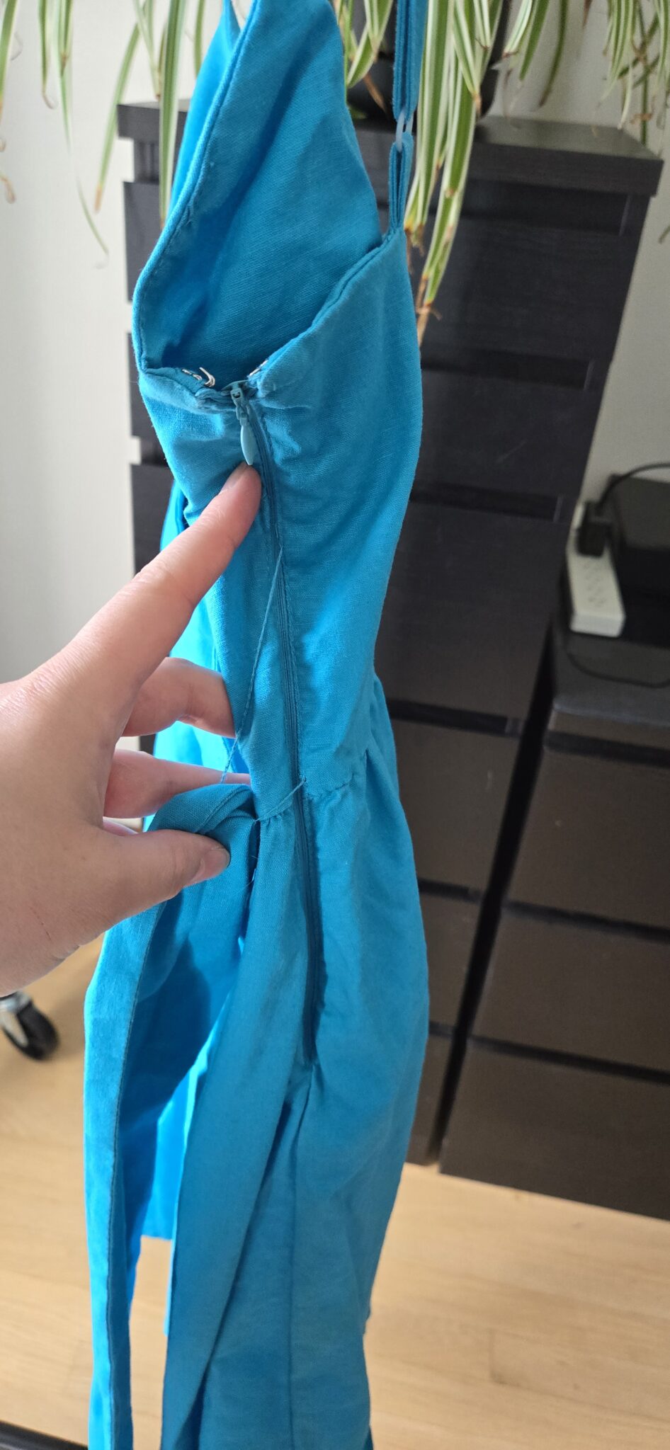 Image for Robe turquoise en Lin - Le château