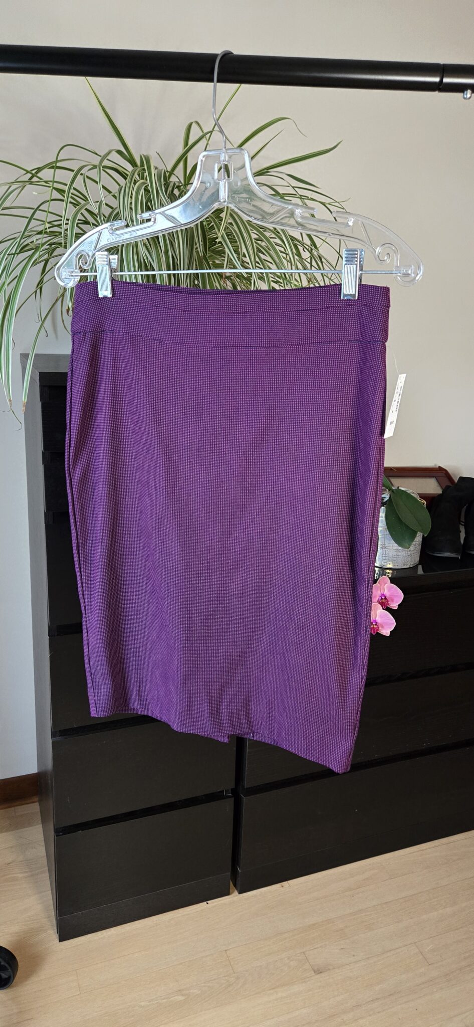 Featured image for Jupe droite vichy moderne extensible