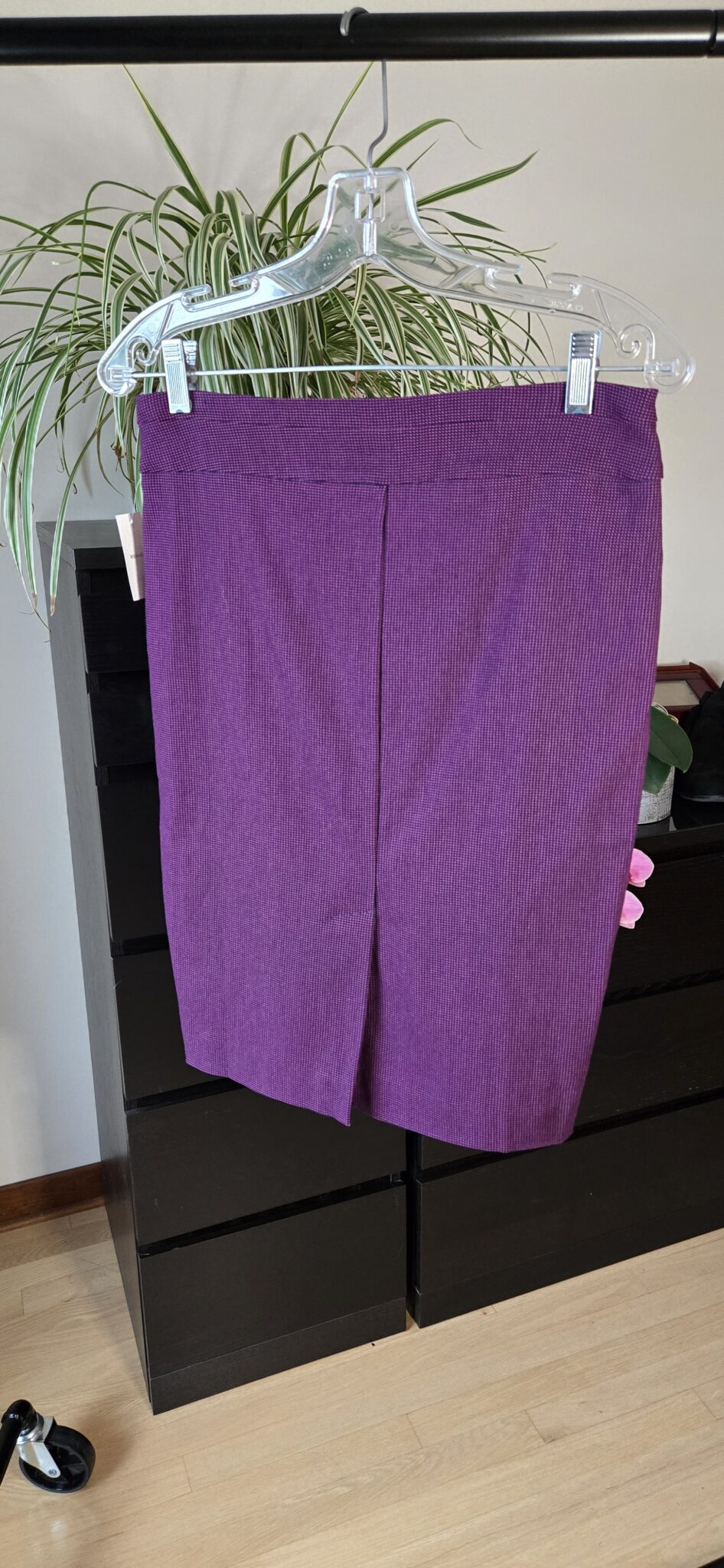 Image for Jupe droite vichy moderne extensible