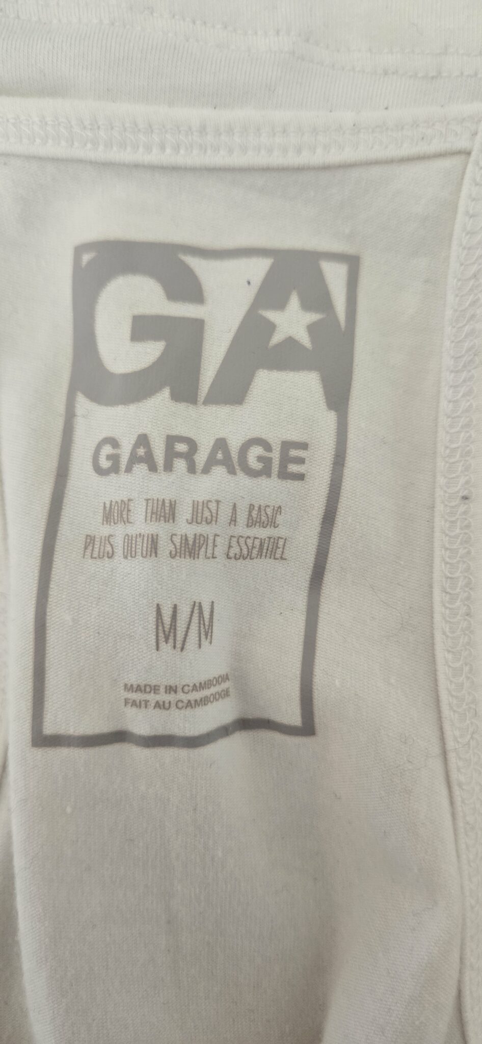 Image for Camisole blanche le garage