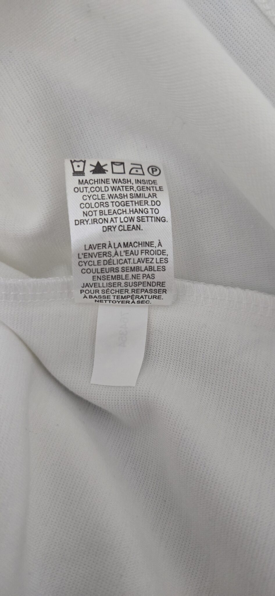 Image for Chandail blanc sans manche, tissu épais