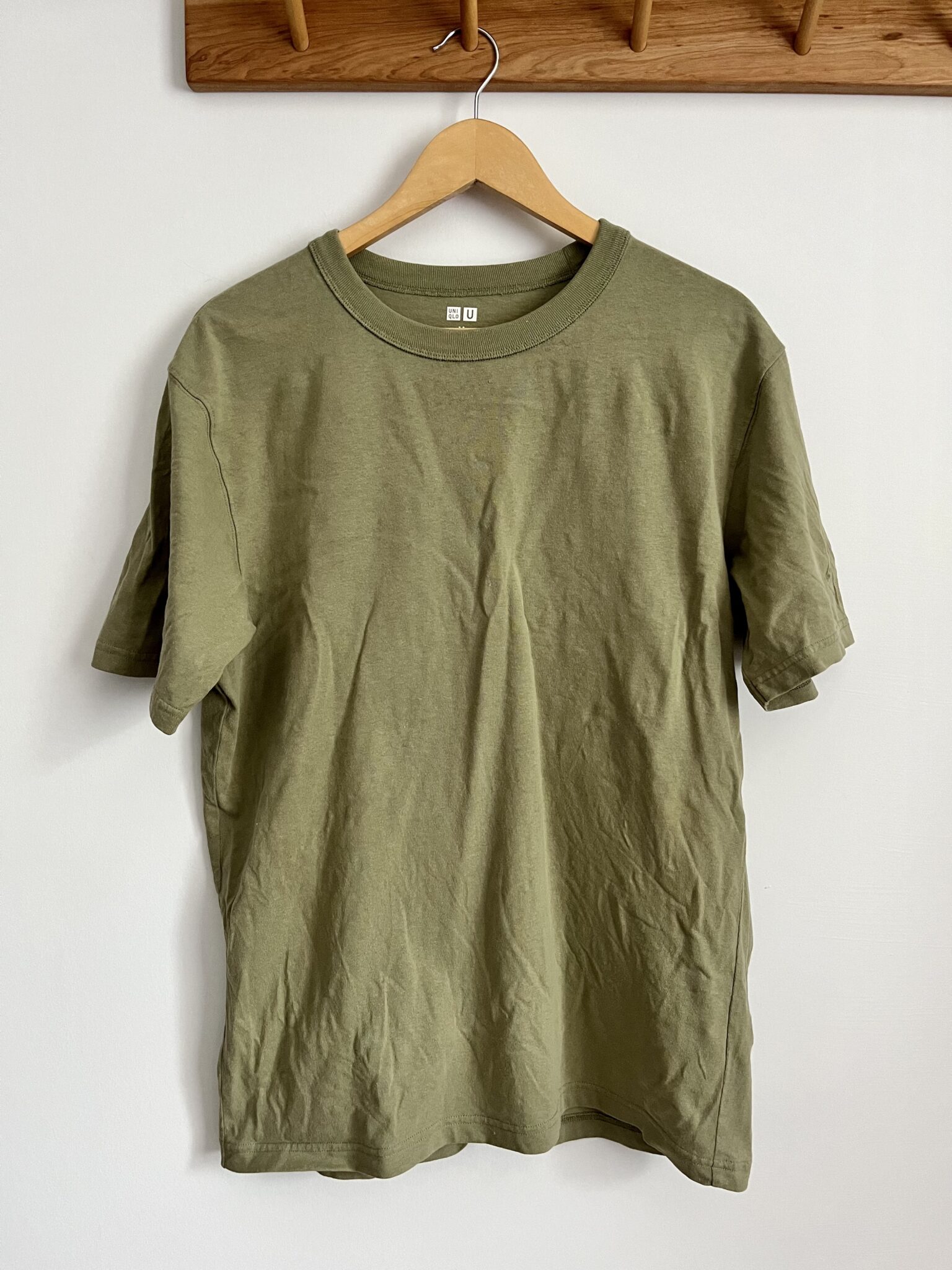 Image for Unisex T-shirt 100% green cotton UNIQLO (M)