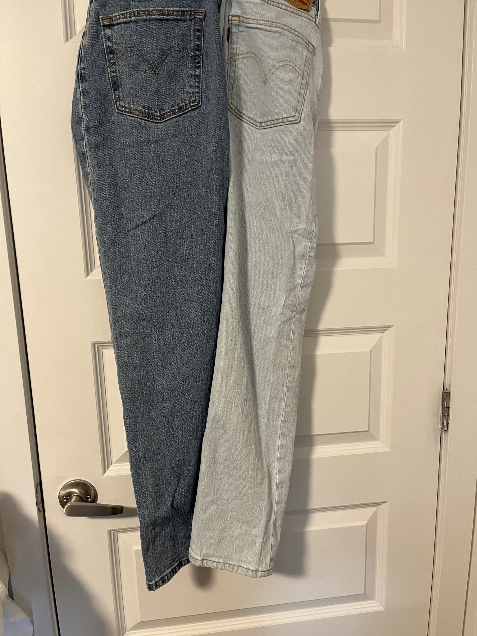 Image for Levis 501 Cropped Denim Two Tone Blue neuf