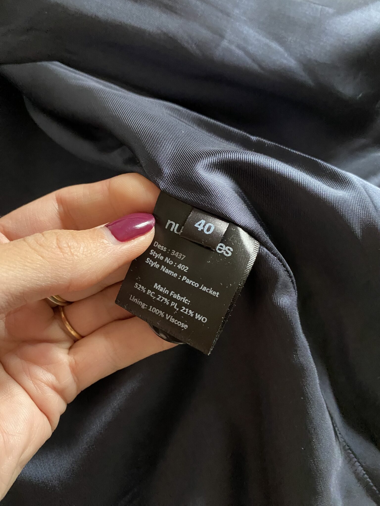Image for Manteau Nué Notes en laine