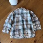 Thumbnail for White, beige and turquoise check shirt