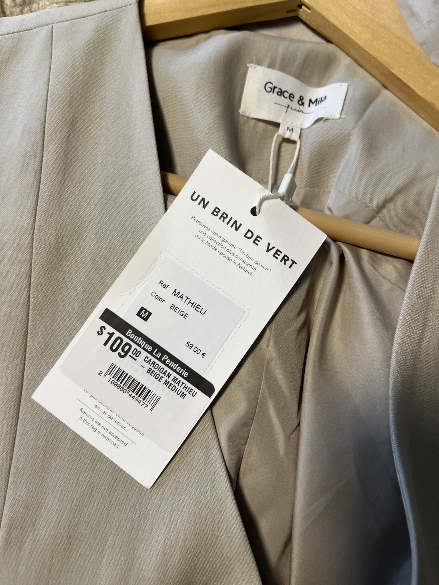 Image for Gilet neuf - Mathieu beige de Grace et Mila