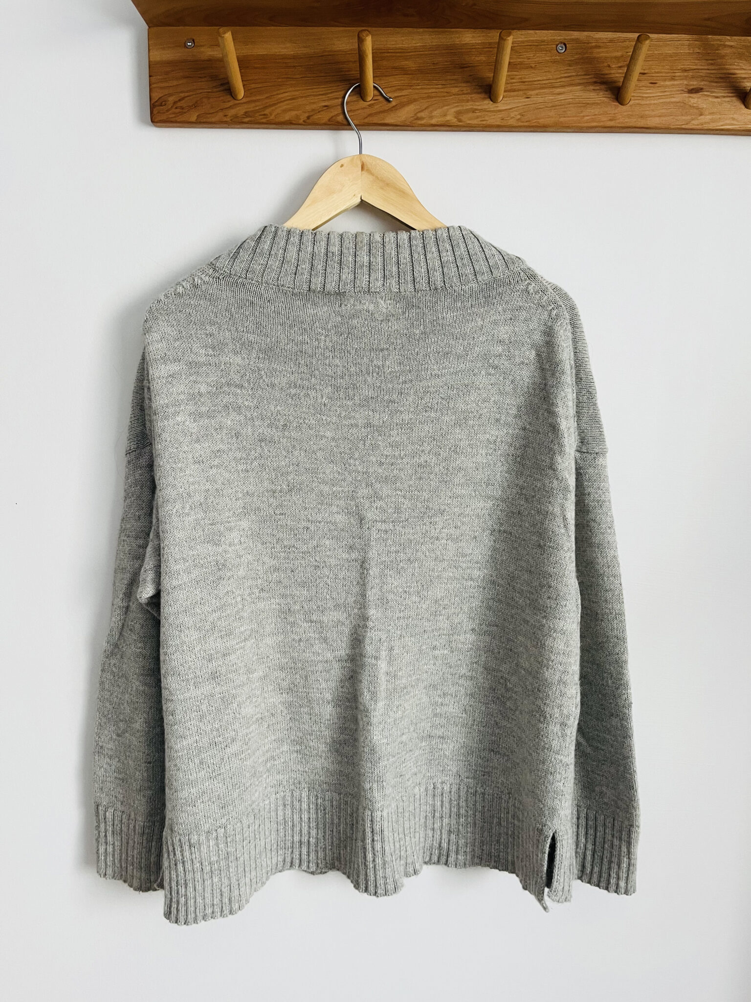 Image for TRADLANDS grey knitted mockneck jumper (M)