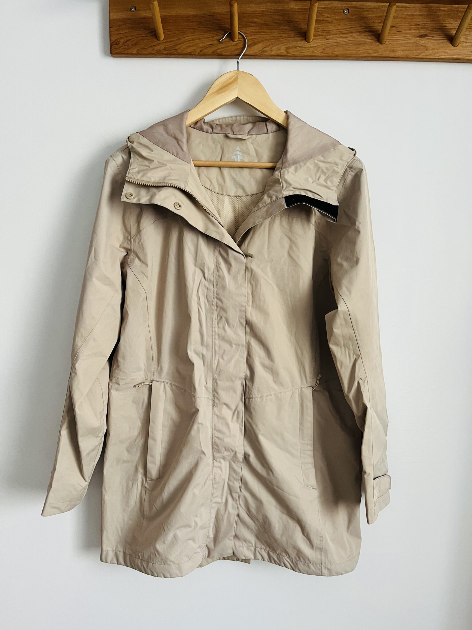 Image for WOODS beige waterproof windproof coat (L)