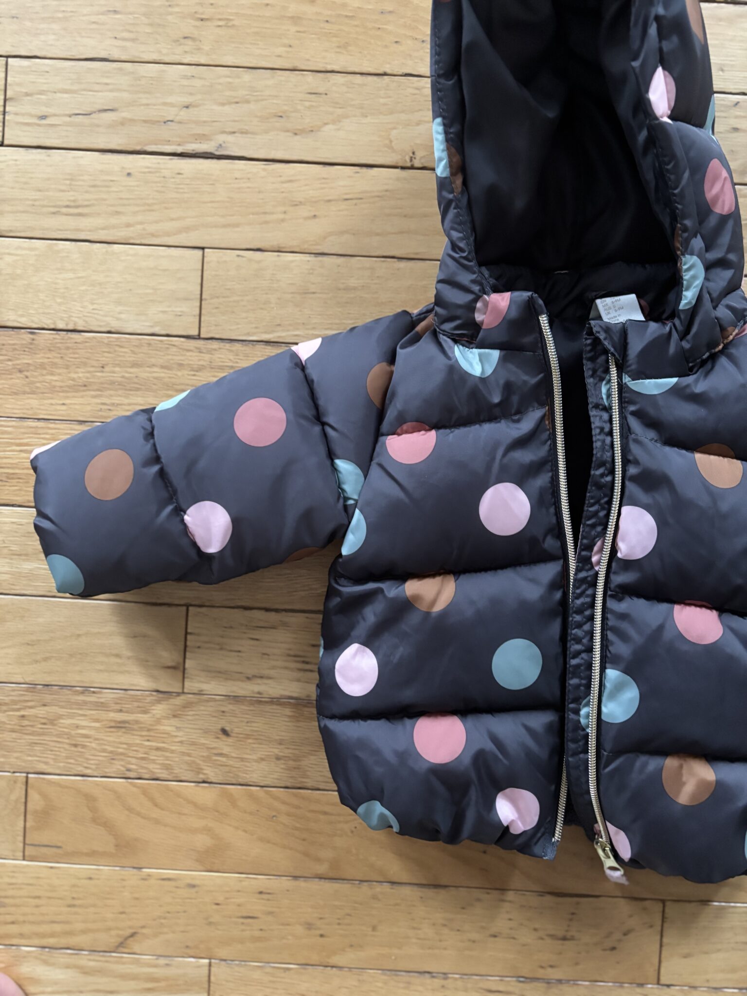 Image for Manteau 6-9 mois à pois