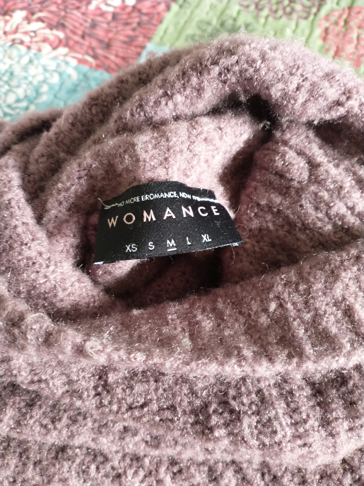 Image for Pull oversized mauve Womance