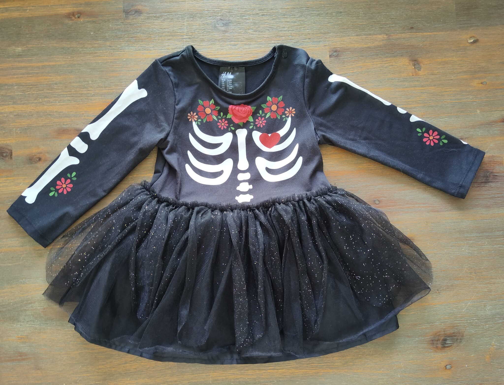 Featured image for Robe squelette 6-12 mois