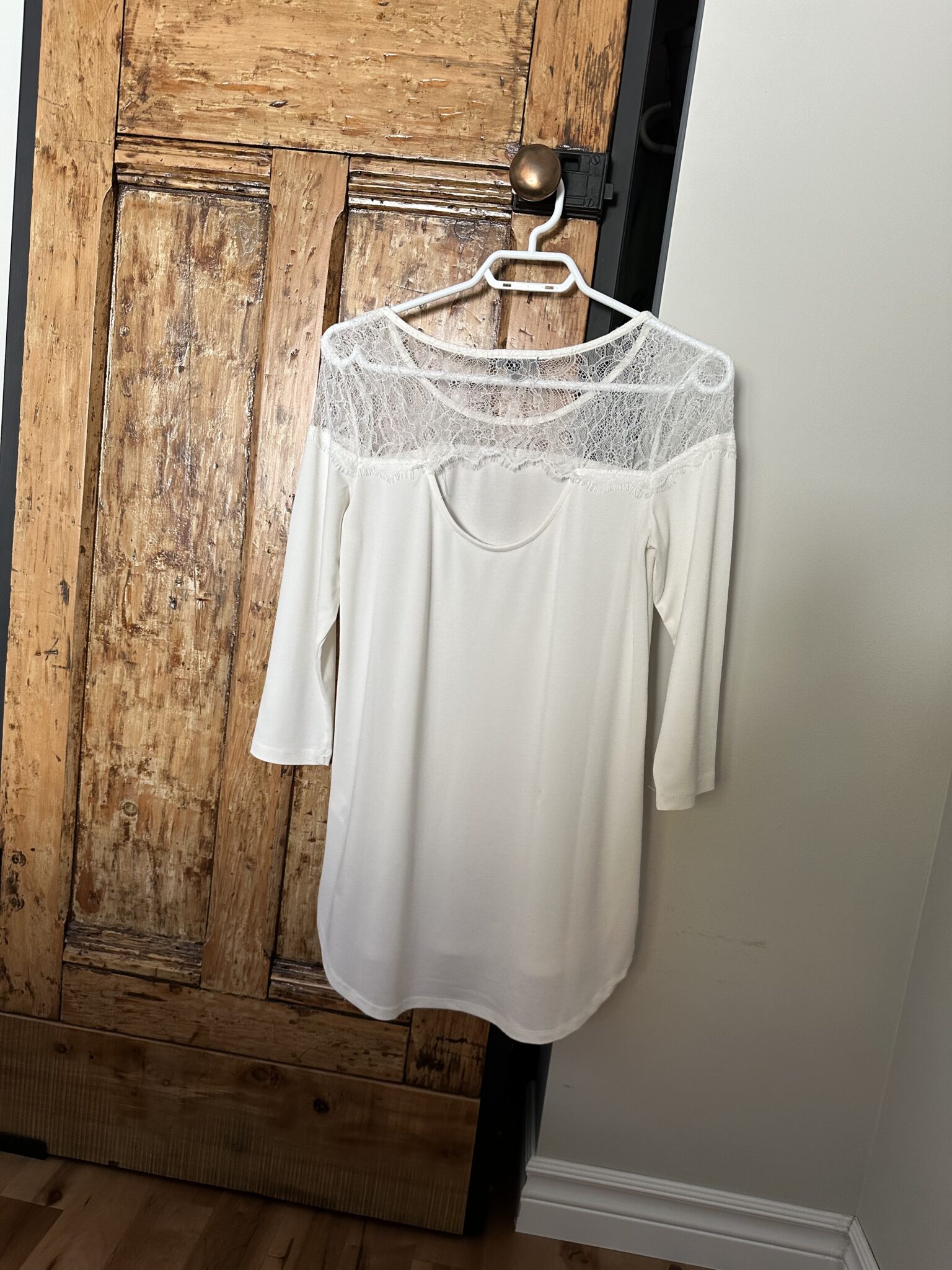 Image for Chandail dentelle blanc Dynamite Small