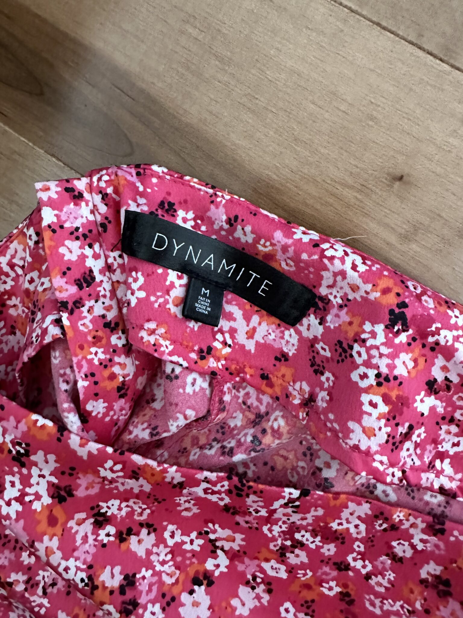 Image for Jupe rose fleurie Dynamite Medium