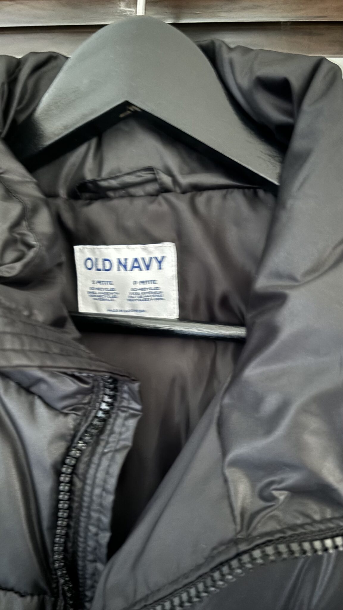 Image for Manteau matelassé noir