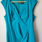 Thumbnail for ADRIANNA PAPELL robe turquoise